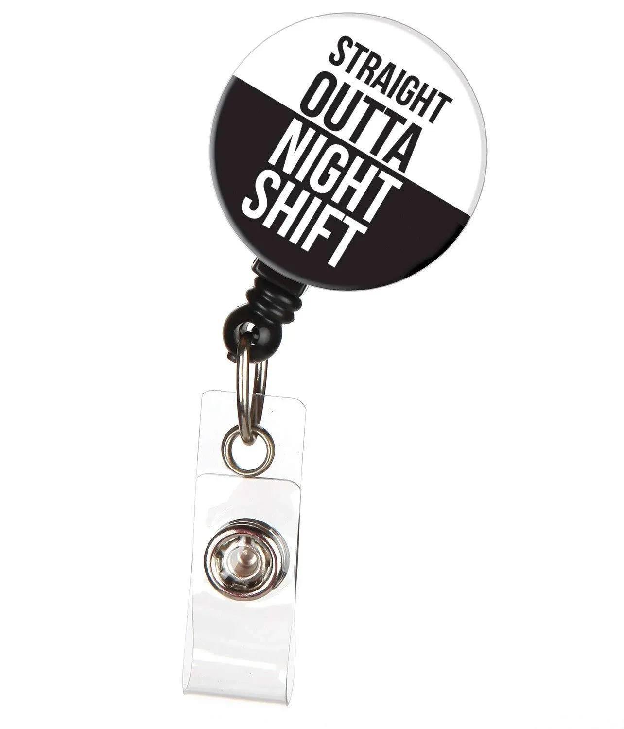 ID Avenue Straight Outta Night Shift Retractable Badge Reel