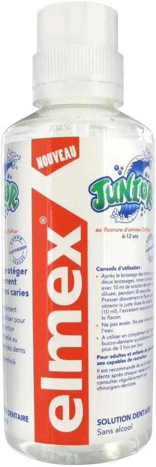 ELMEX Junior 6-12 ANS Solution dentaire sans alcool (400 ml)