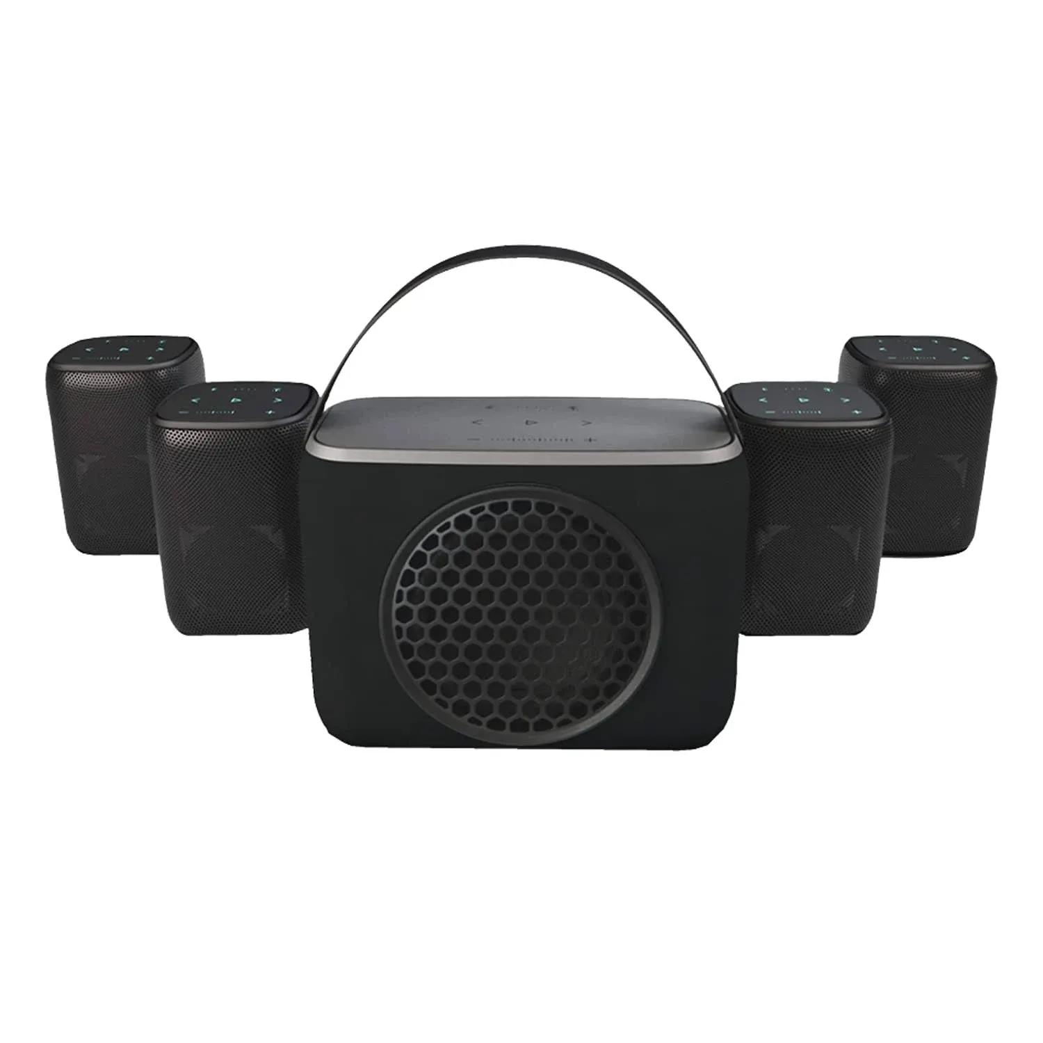 Rocksteady Stadium Portable Bluetooth Speakers - Up to 100 Foot Range - Up to 30 Hour Battery Life | 2 Speakers