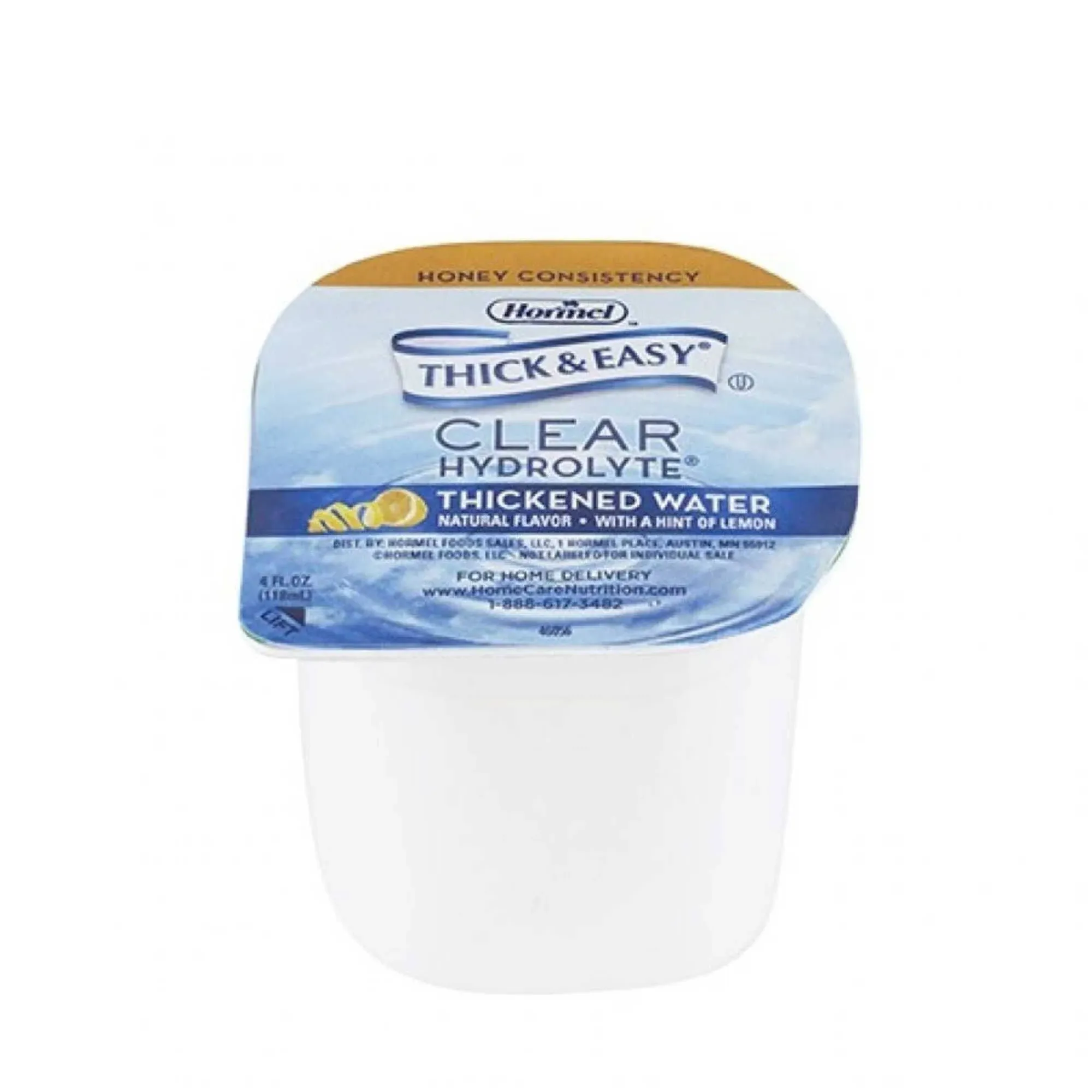 Thick &amp; Easy Hydrolyte Thickened Water 4 oz Portion Cup Ready to Use Case of 24