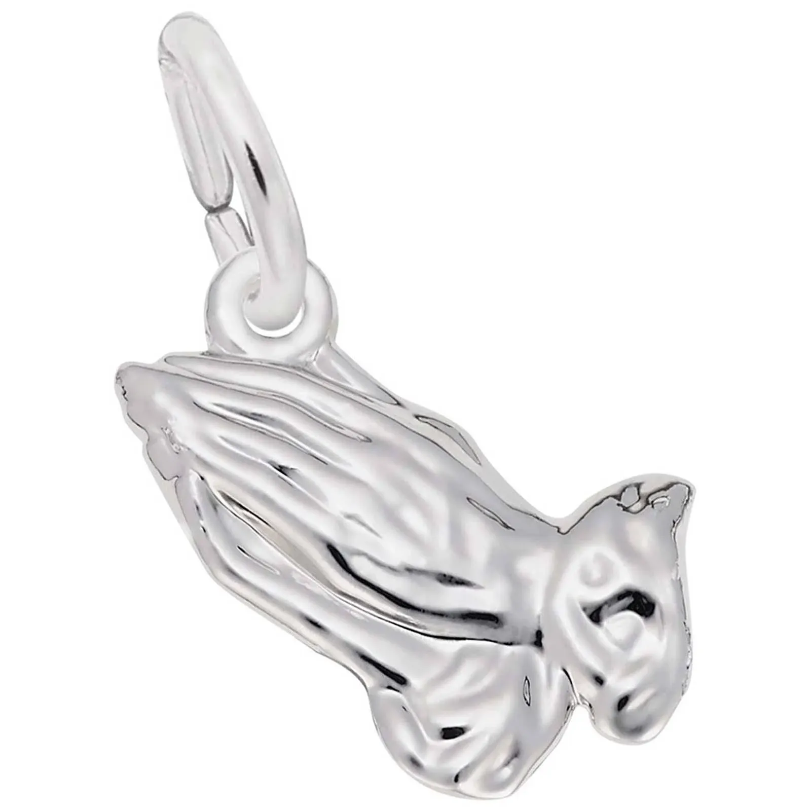 Praying Hands Charm in Sterling Silver