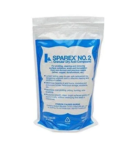 SPAREX No 2 Granular Dry Acid Pickling Compound 10oz for Cleaning Oxidation