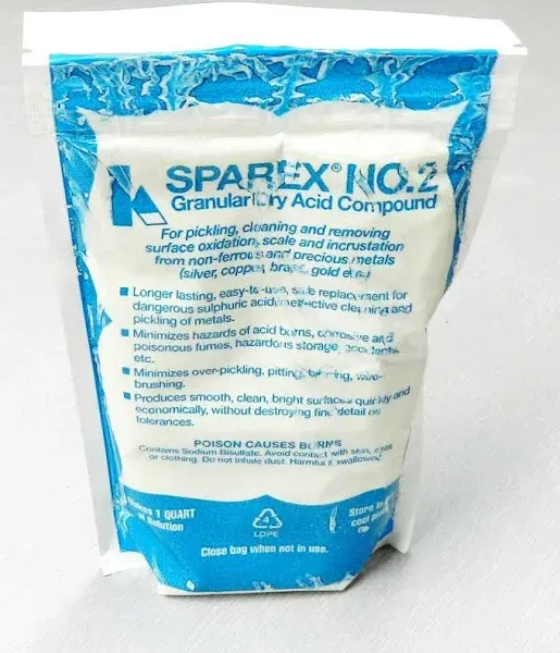 Sparex No 2 Granular Dry Acid Pickling Compound 10 oz. for Cleaning Oxidation