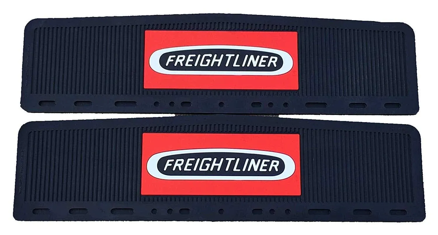 Freightliner  6&#034;x24&#034; Semi Truck Rubber Mud Flap-quarter Fender Flaps-Set PDT1023