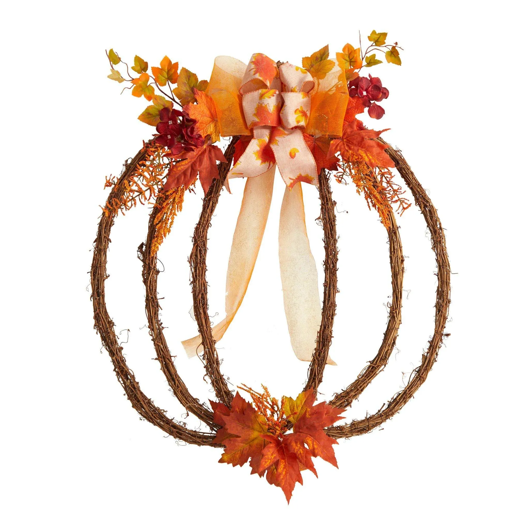 26" Autumn Pumpkin Vine Fall Wreath