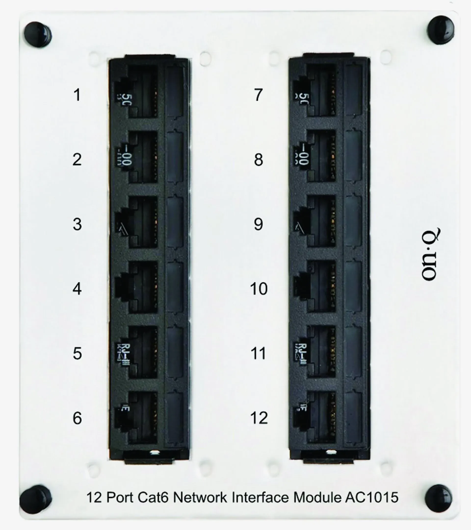 Legrand AC1015 12-Port Cat 6 Network Interface Module