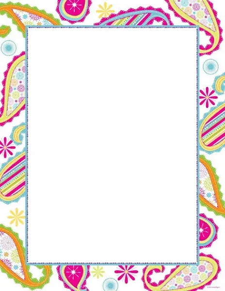 Great Papers 2012026 Patterned Paisley Letterhead - 80 Sheets/Pack