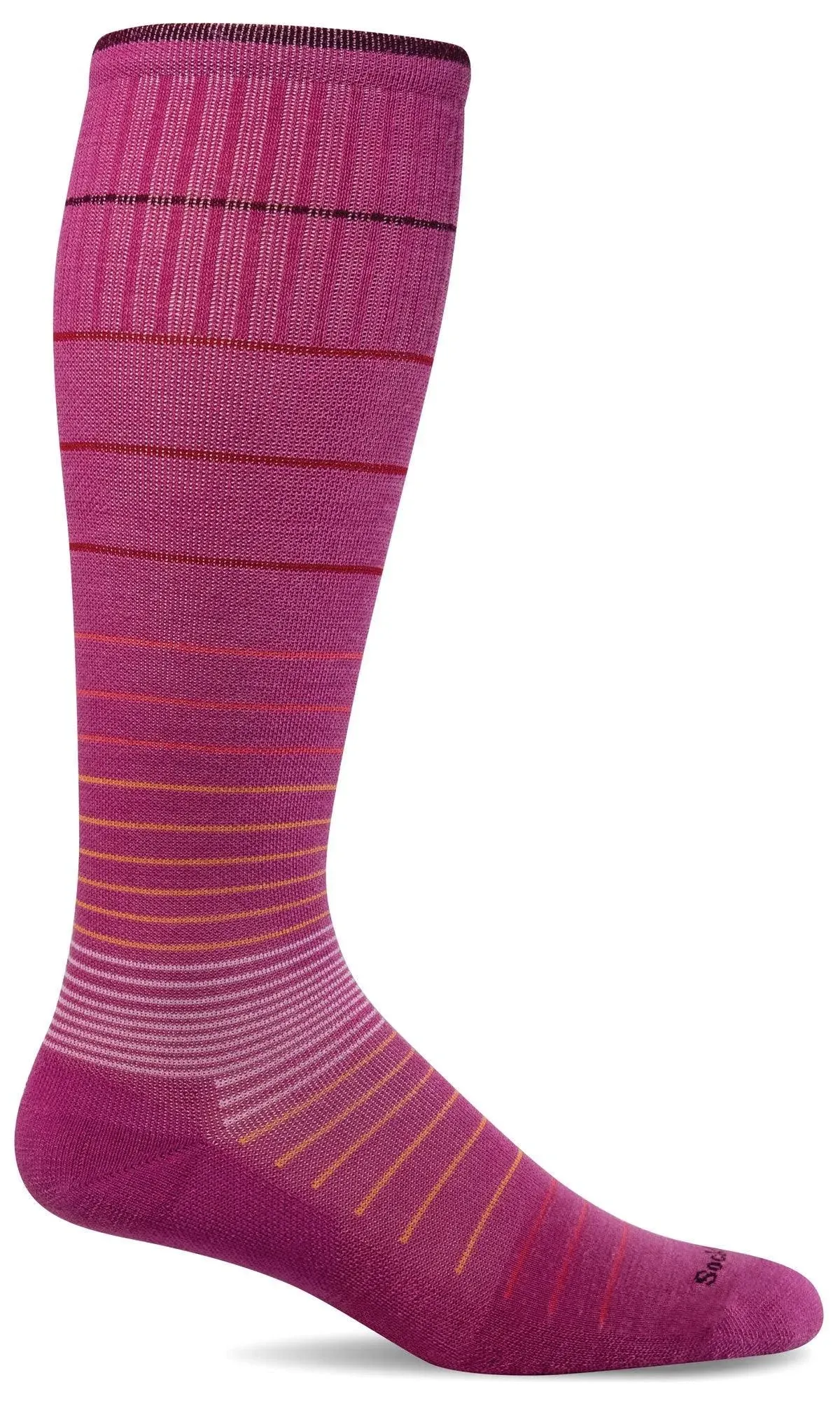 Sockwell Women's Circulator | Moderate Graduated Compression Socks Raspberry / M/L