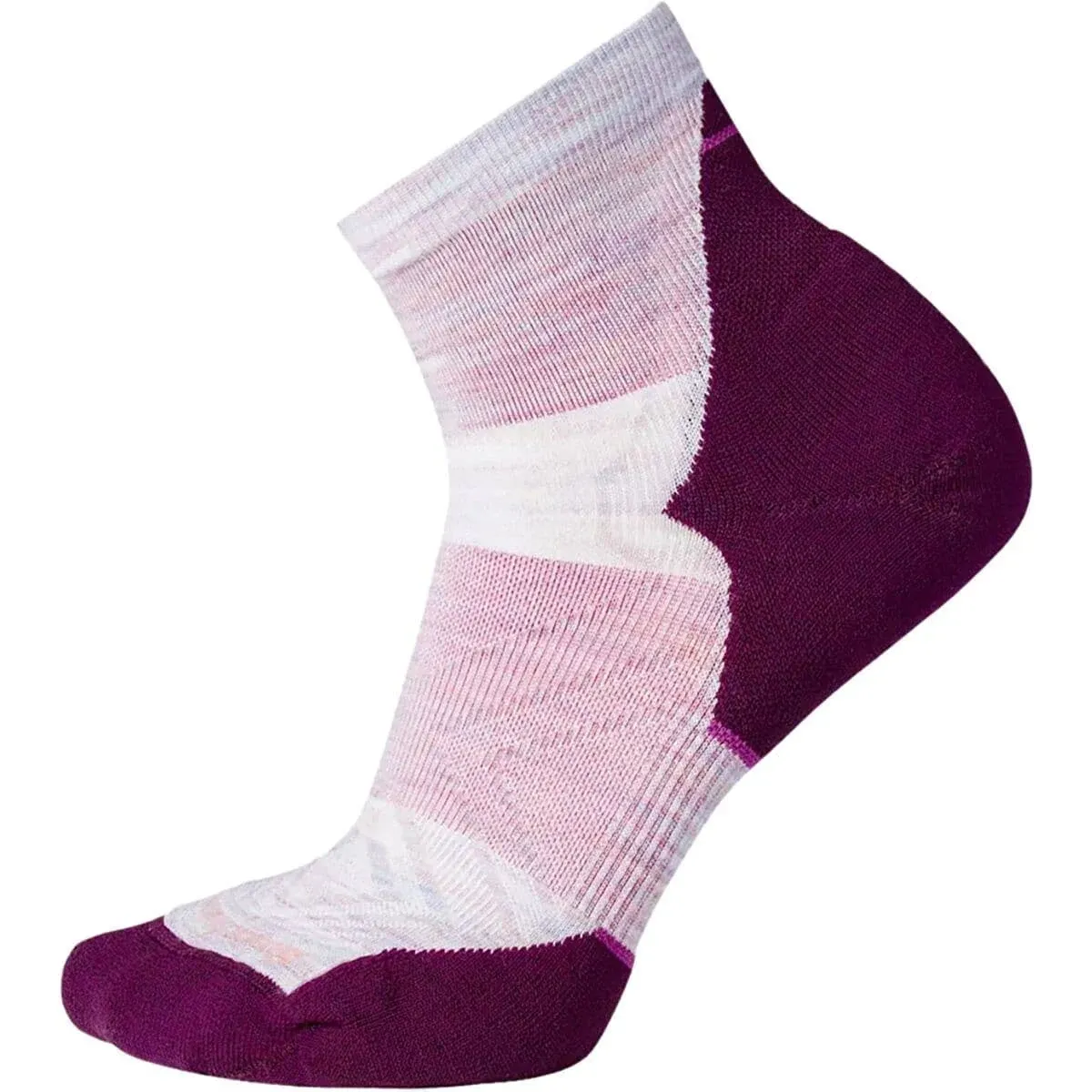 Smartwool Run Targeted Cushion Women&#039;s Ankle Socks, Purple Eclipse, Large