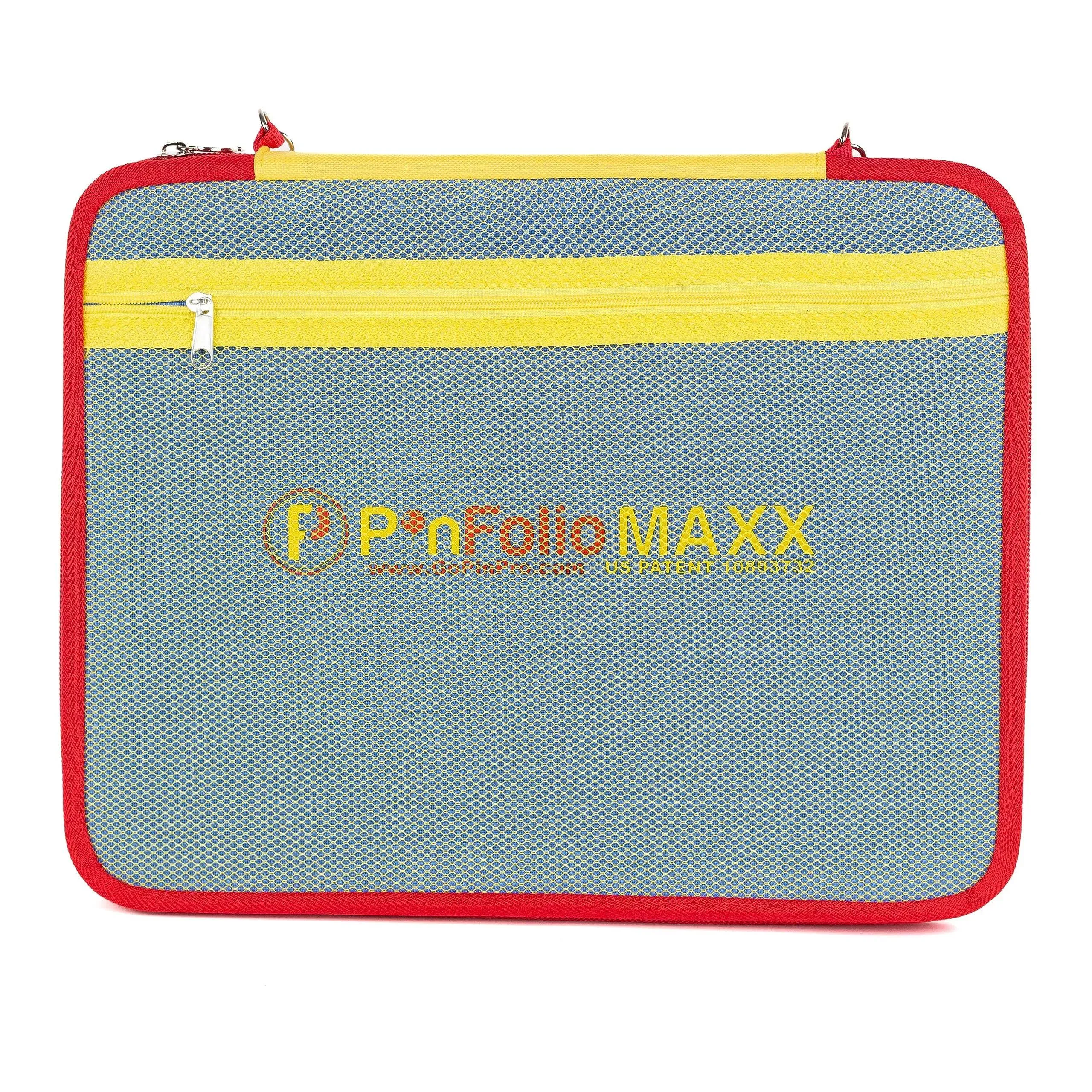 PinFolio Maxx Pin Display Bag, Lightweight & Slim Sports Pin Book Designed for Storage & Easy Trading Up to 120 1-Inch Enamel Pins (Primary Colors)