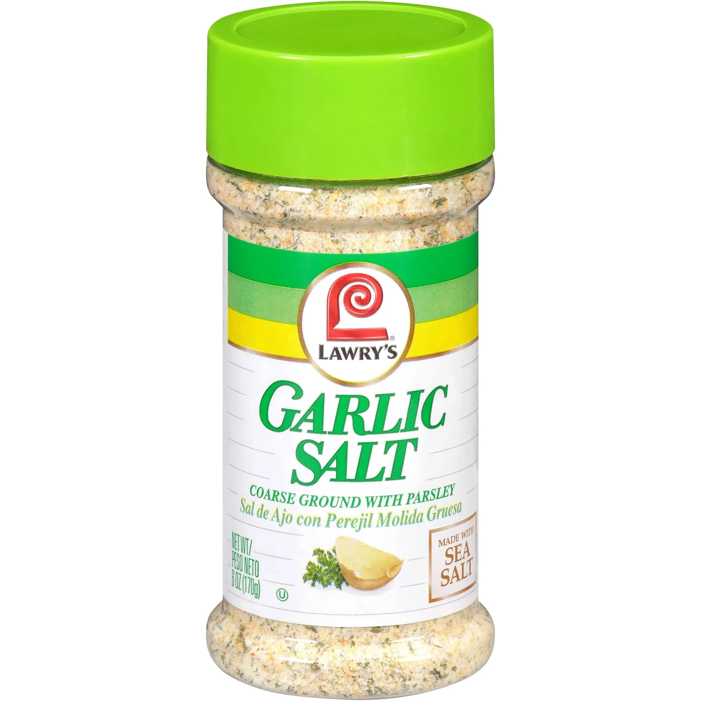 Lawry's Garlic Salt, Coarse Ground With Parsley - 6 oz jar