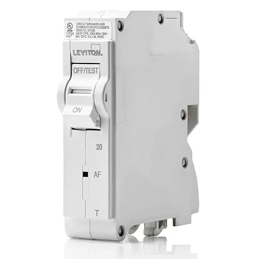 Leviton Branch Circuit Breaker, AFCI 1-Pole 20 Amp, 120-Volt, Thermal Magnetic - Leviton - R01-LB120-AFR