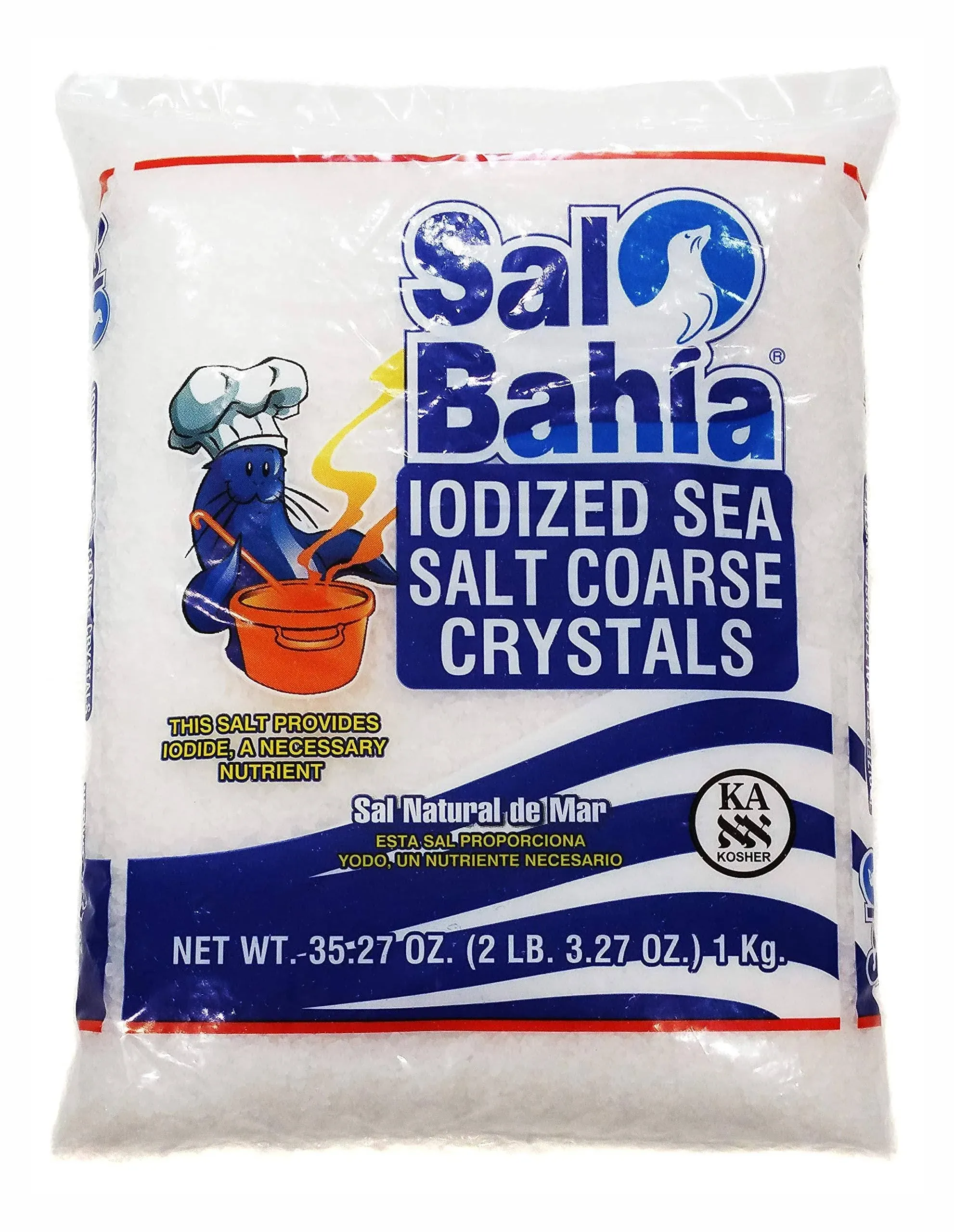 Sal Bahia Iodized Sea Salt Coarse Crystals