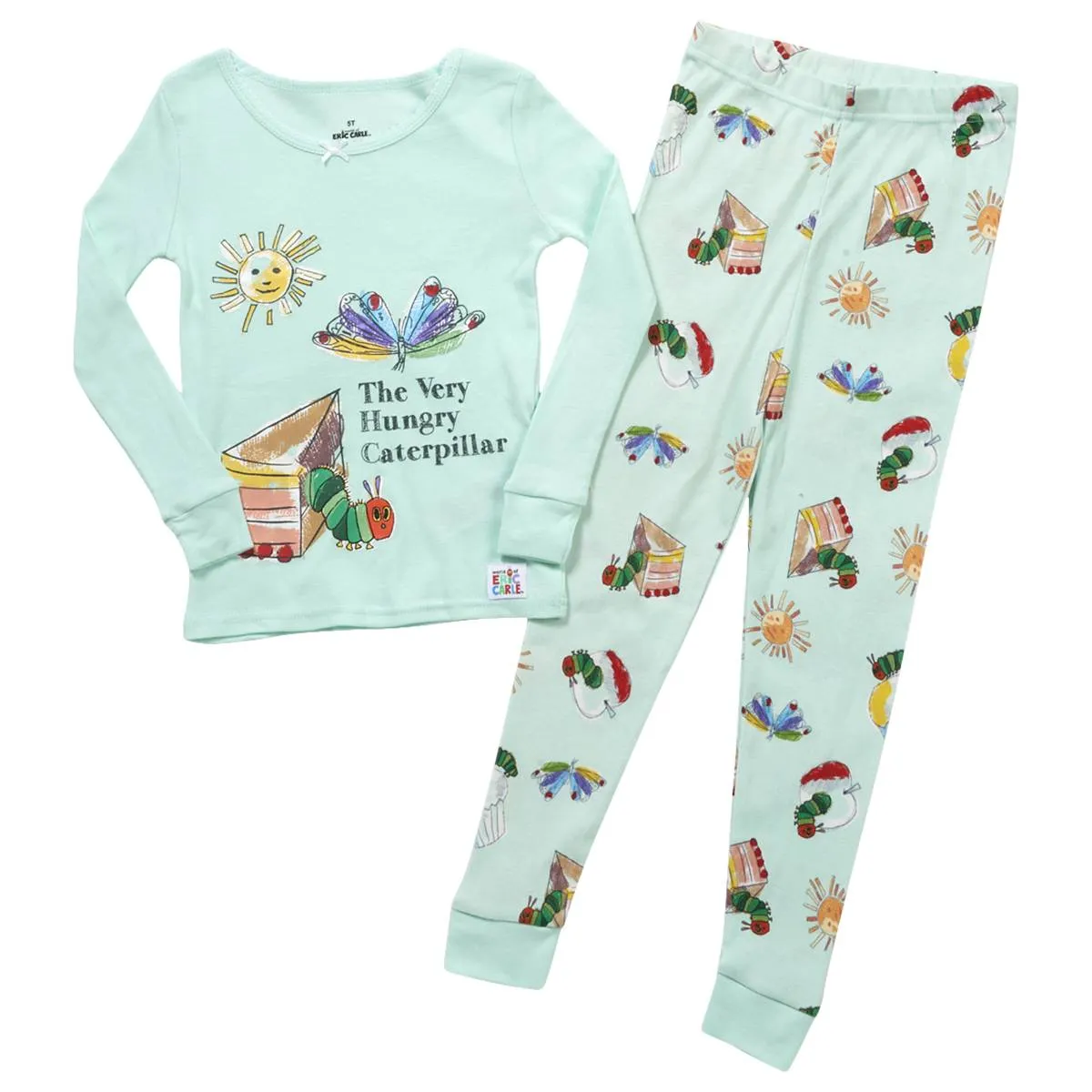 Toddler Girl&#039;s The Very Hungry Caterpillar Eric Carle Cotton Pajama Set