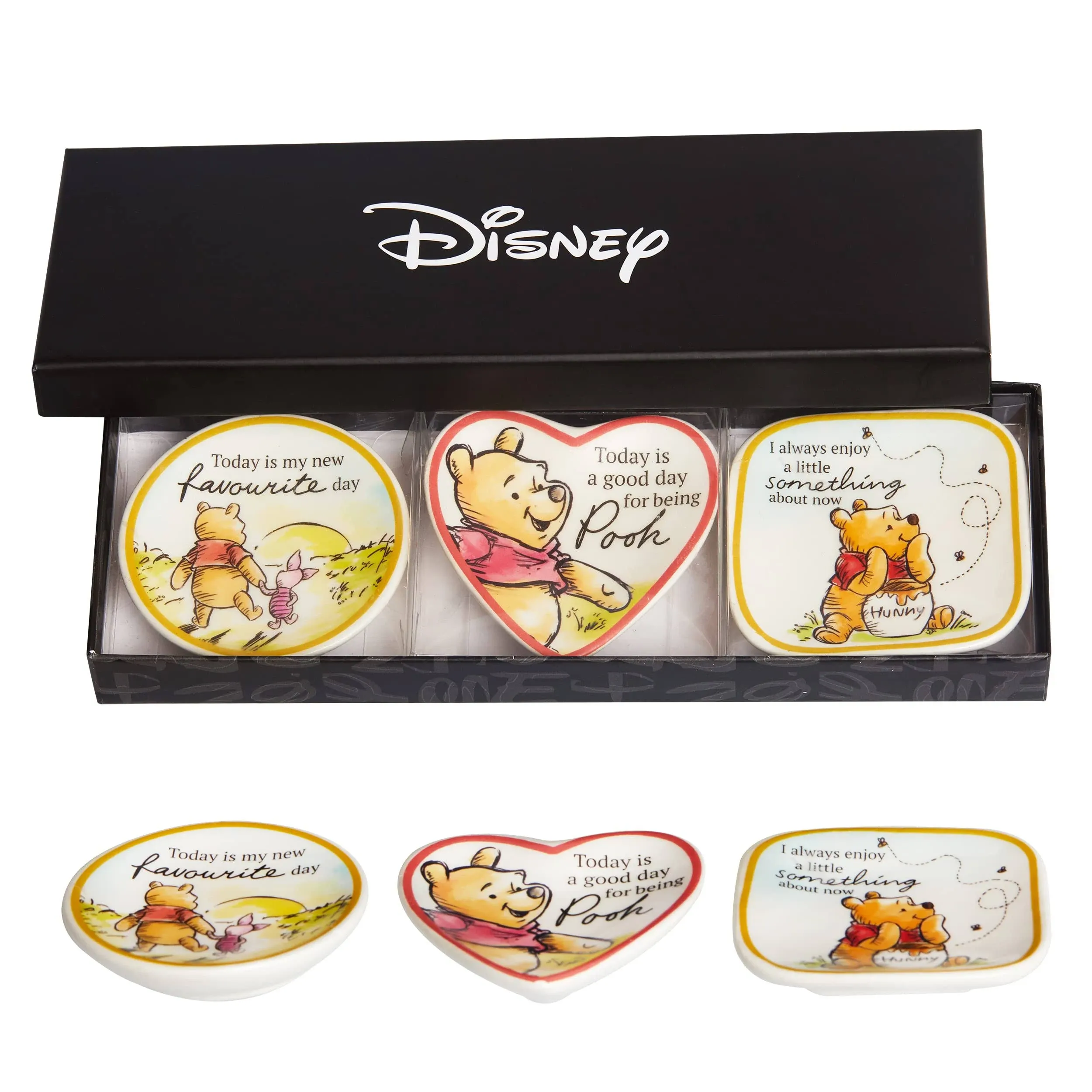 Disney Winnie The Pooh Mini Ceramic Trinket Tray Jewelry Ring Holder Gift Dish S