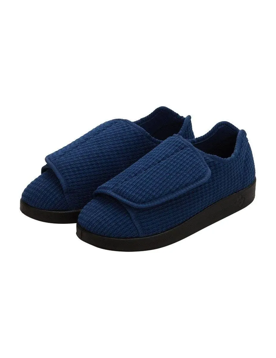 Silverts Men's Double Extra Wide Slip Resistant Slippers