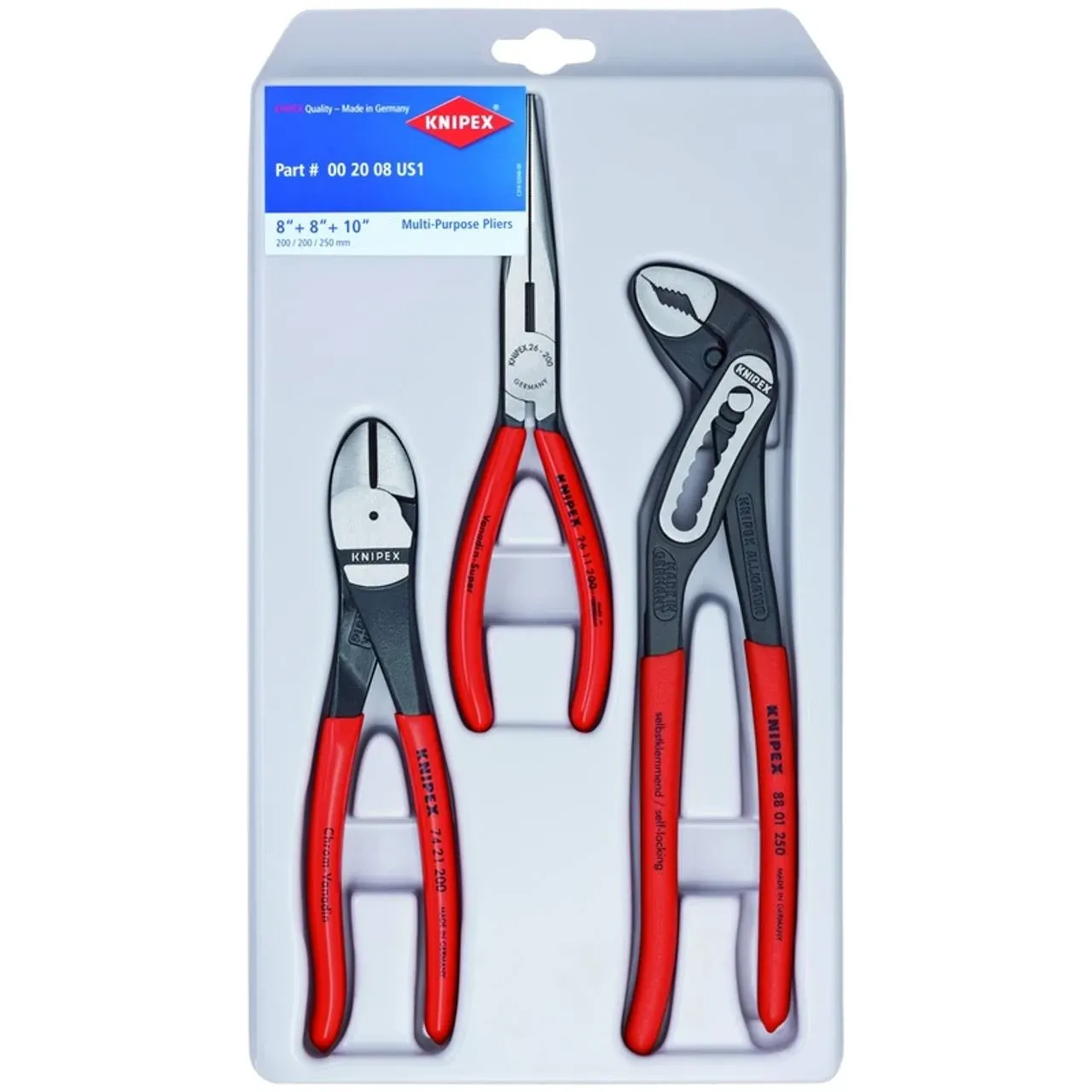 3 Piece Pliers Set of Needle - Knipex 267488