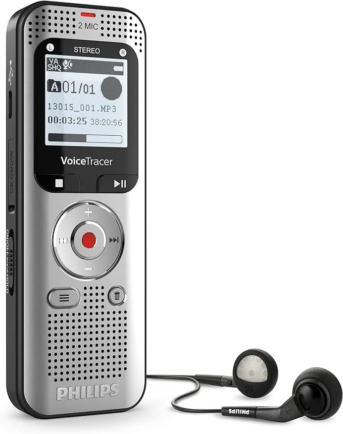 Philips Voice Tracer DVT2015 Digital Recorder with Sembly 8 GB