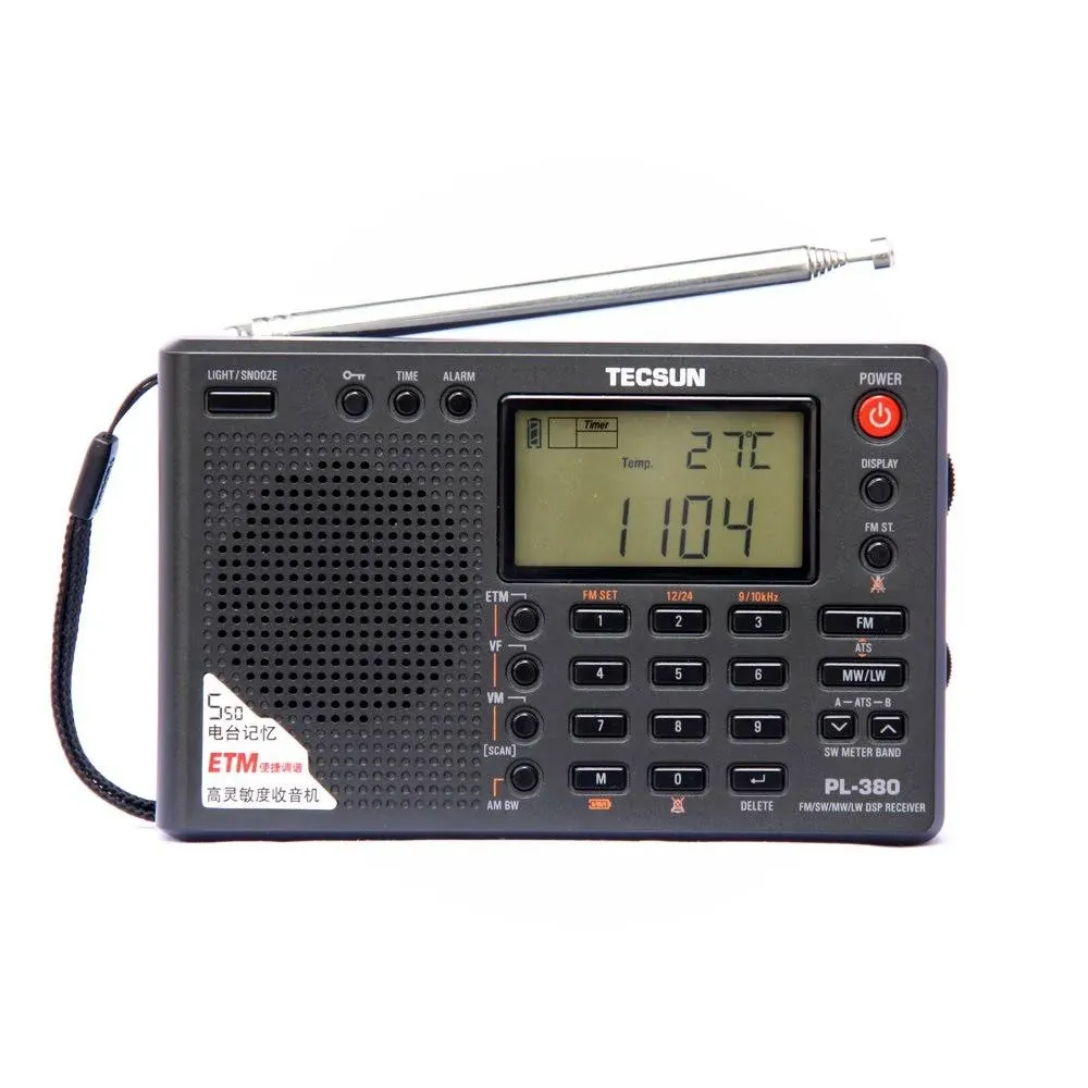 Tecsun Radio PL-380 DSP FM Am Stereo World Band Receiver,Small Size