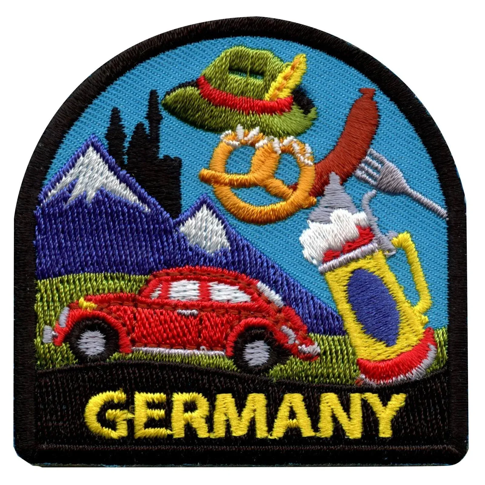 Germany World Showcase Travel Patch Souvenir History Vacation Embroidered Iron O