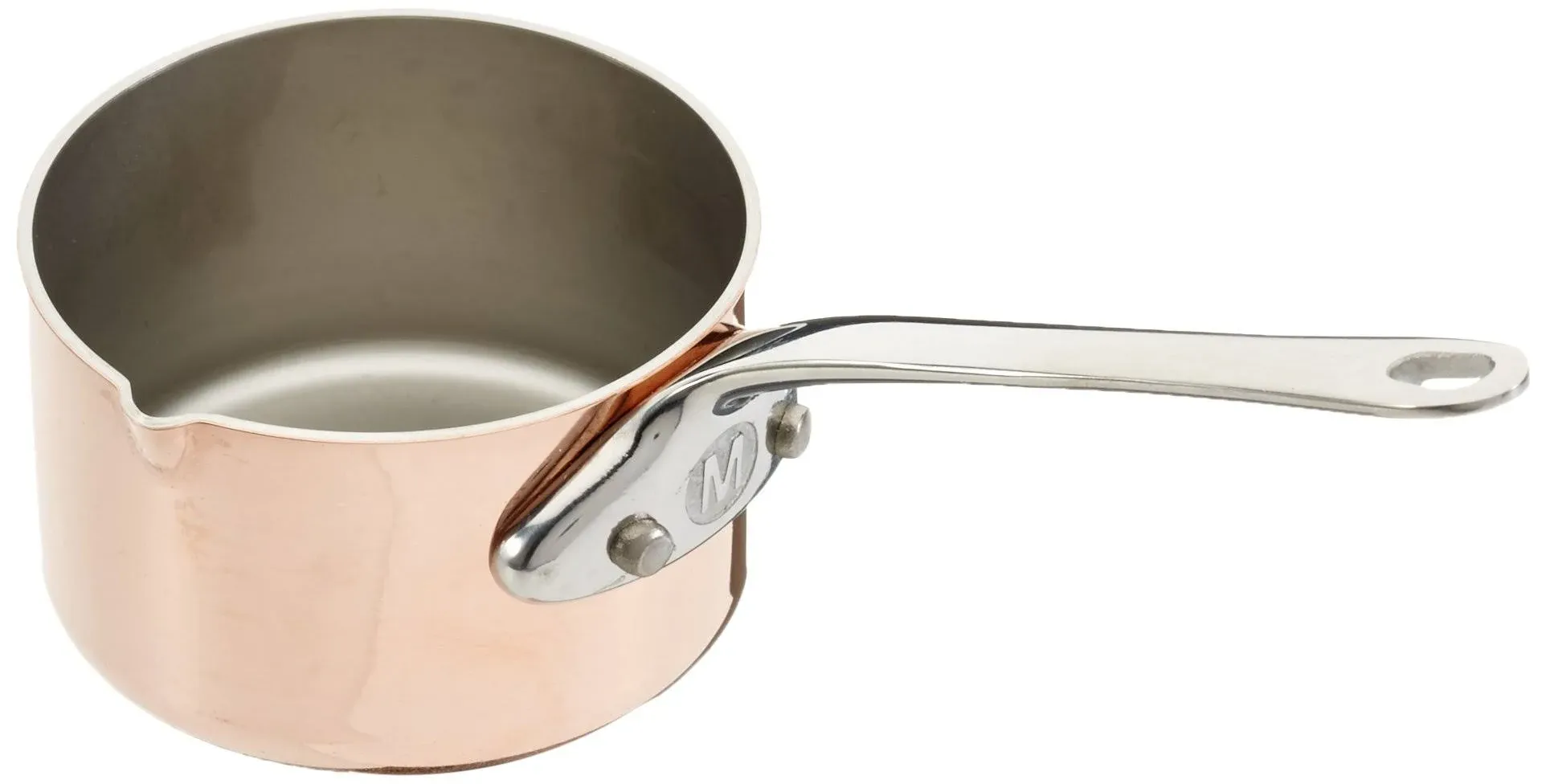 Mauviel M'Mini Copper Saucepan with Pouring Edge 5 cm