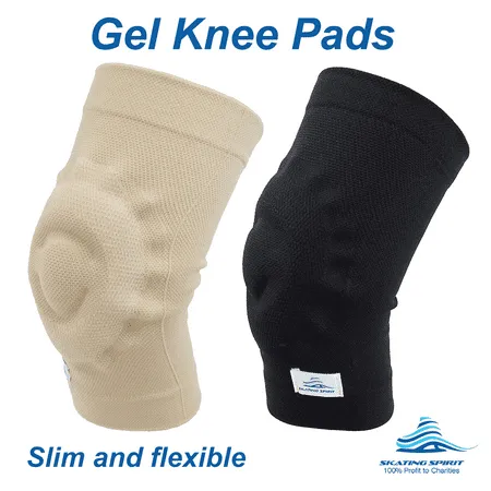 Gel Knee Pads for Dancing Figure Skating Gymnastic, Youth and Adult (1 pair)