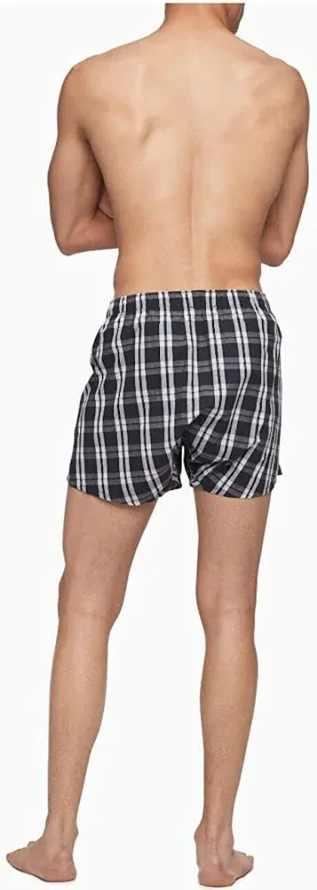 Calvin Klein Men's Cotton Classics 3-Pack Woven Boxer