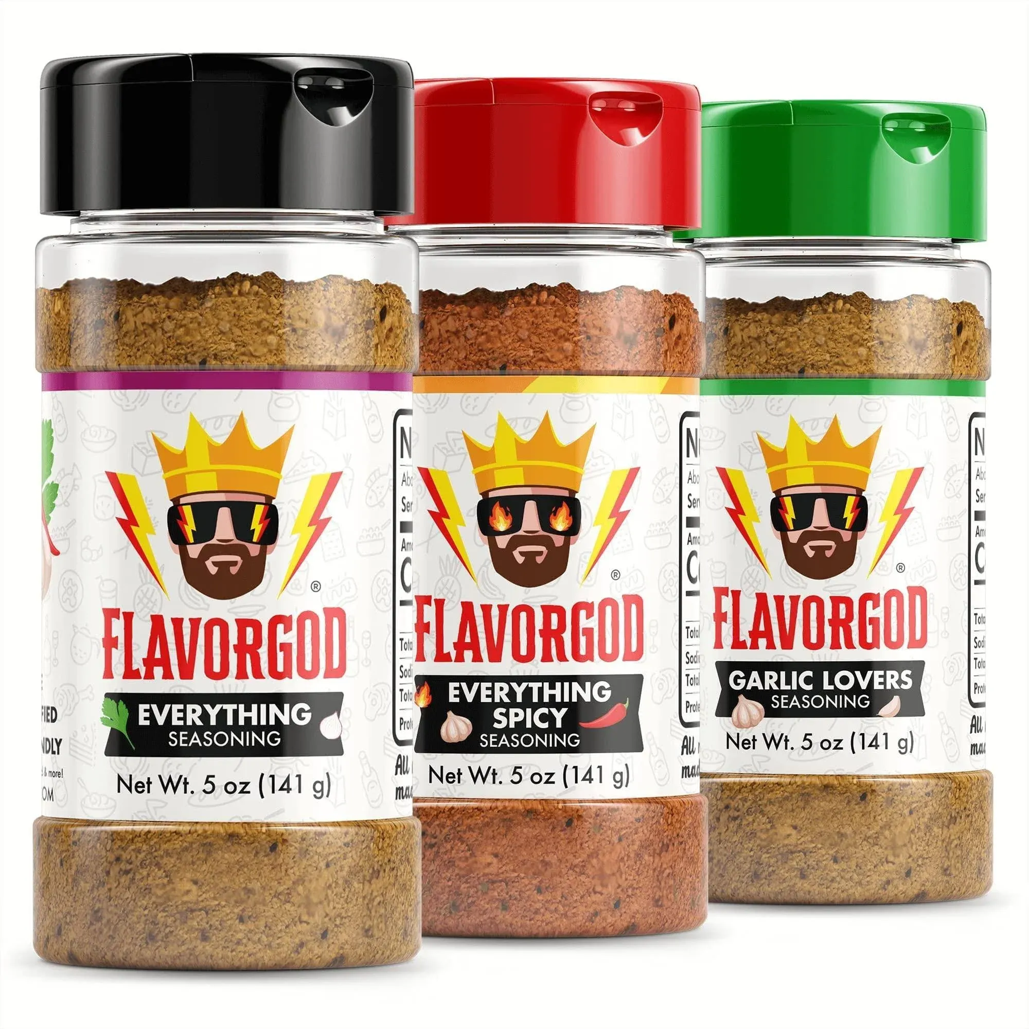 Flavor God Classic Combo Pack Seasoning Spices