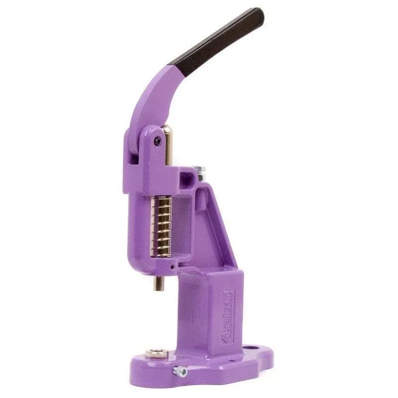 Manual Hand Press Hole Punch Machine for Buttons, Grommets, Snap Buttons, Rivets, Eyelets, Pearl Rivets, Fabric Covered Buttons - Press Only! No Dies Included(Lilac)