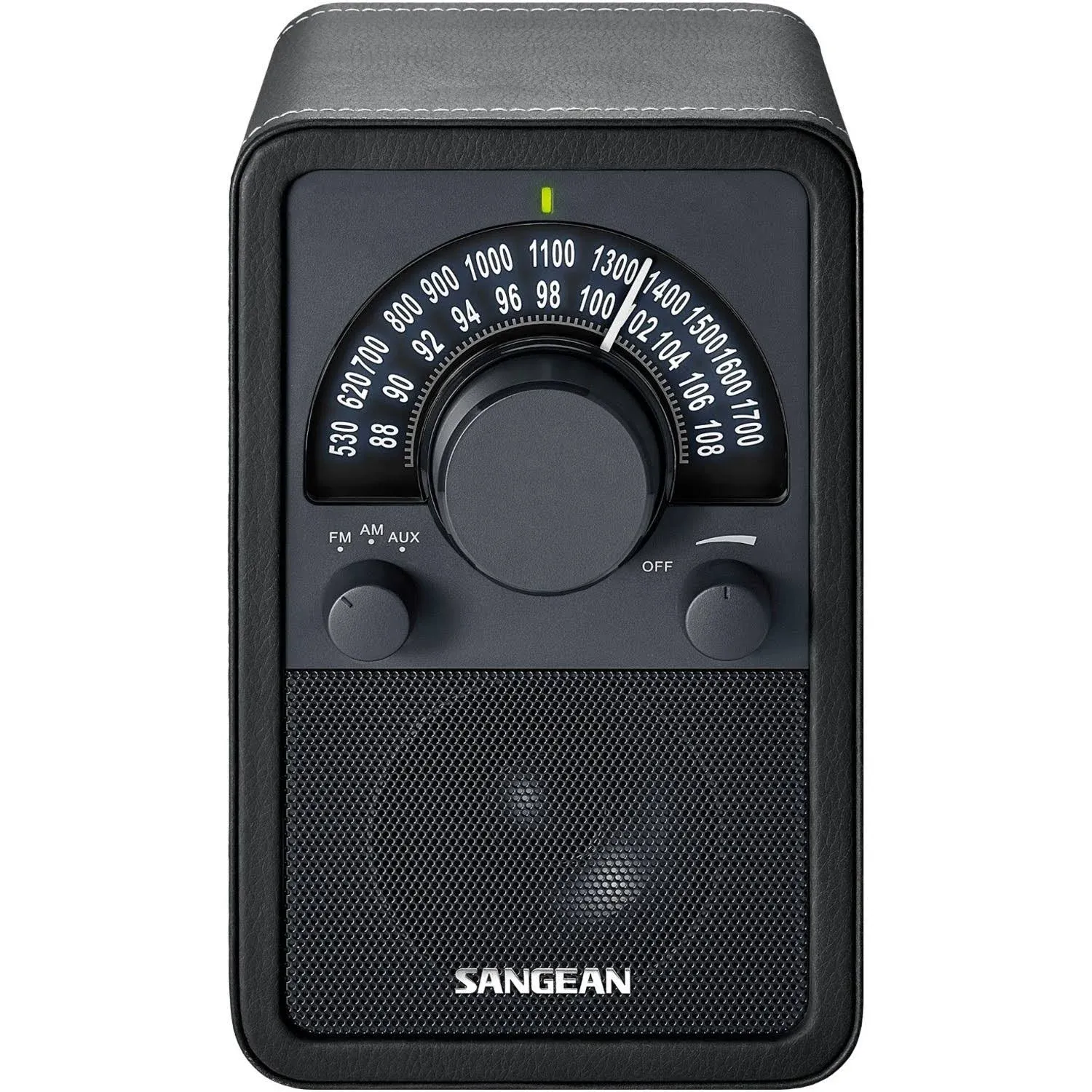 Sangean Wr-15bk Am FM Wooden Radio Black