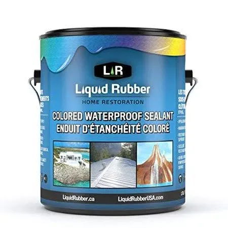 Liquid Rubber Color Waterproof Sealant - Indoor & Outdoor Coating - Easy to Apply - Water Based - Hunter Green, 1 Gallon