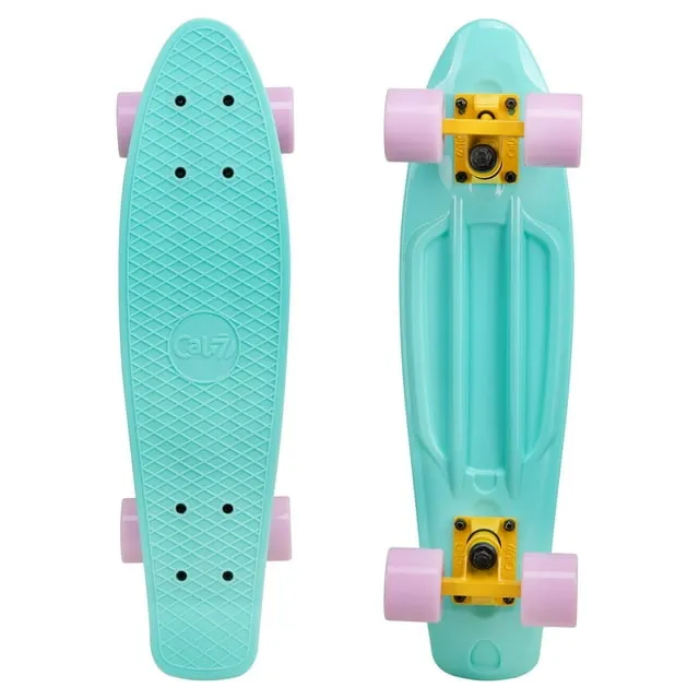 Cal 7 22" Complete Mini Cruiser Plastic Skateboard