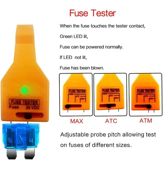 Multi-function<wbr/>al Automotive Blade Fuse Checker Tester Fuse Puller Removal Tool