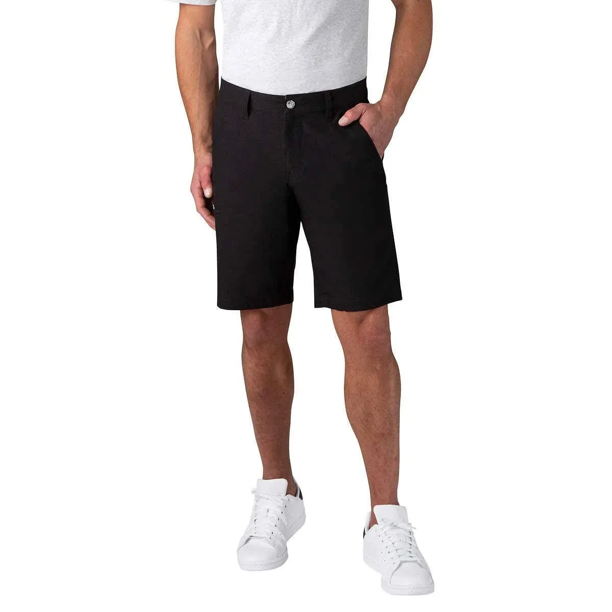 NWT Weatherproof Vintage Men&#039;s Packable Trail Short Black Size 38