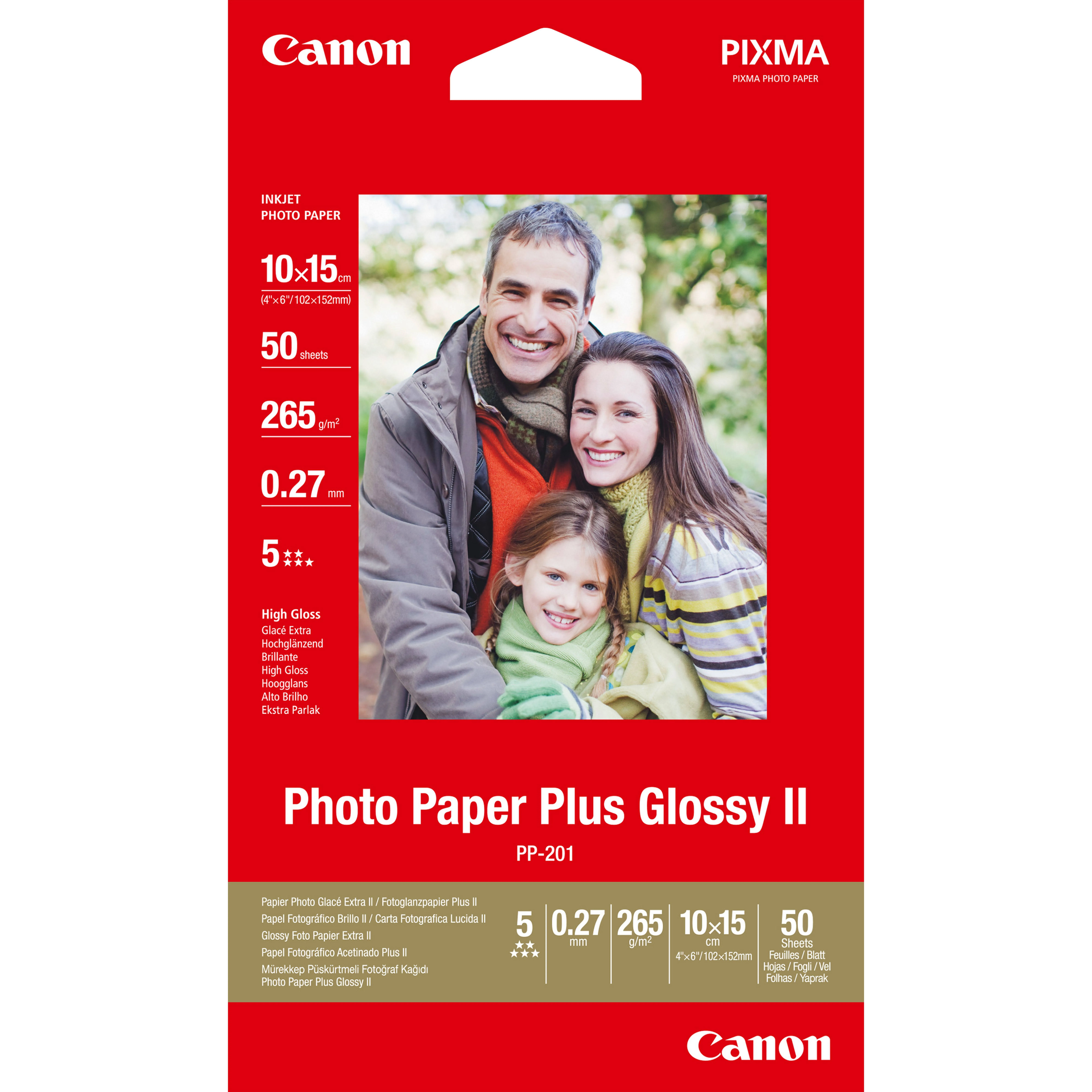 Canon PP-201 Glossy Photo Paper A4 20 Sheets