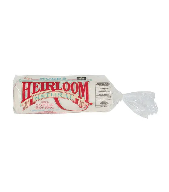 Hobbs Heirloom 100% Cotton Natural Batting