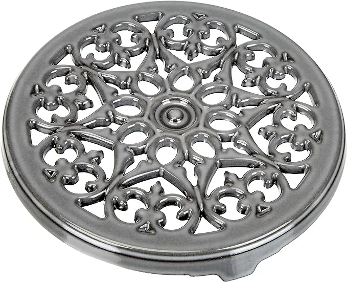 Staub 40509-608 Lily Trivet, Gray, 9.1 inches (23 cm), Pot Mat, Accessory