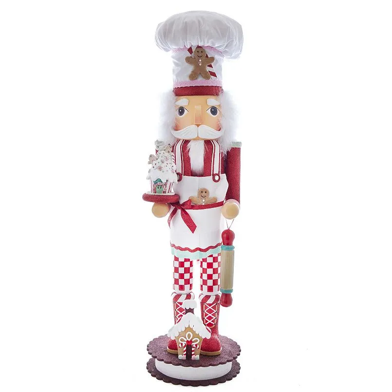 Kurt Adler Hollywood Gingerbread Chef Nutcracker Christmas Floor Decor