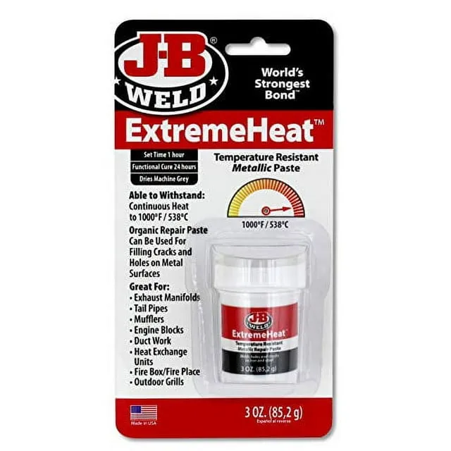 J-B Weld 37901 ExtremeHeat High Temperature Cement 3 oz. Tube