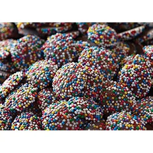 Chocolate Rainbow Nonpareils by Its Delish