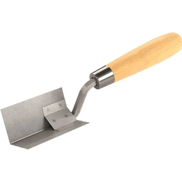 Bon® 13-301 - 3&quot; x 1-1/2&quot; x 1-1/2&quot; 90° Wood Handle Stainless Steel Inside Corner Trowel