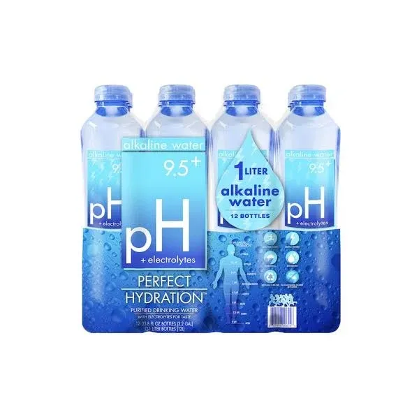 9.5+ Ph Alkaline Drinking Water 100% Recycled Bottles Electrolyte Minerals for T