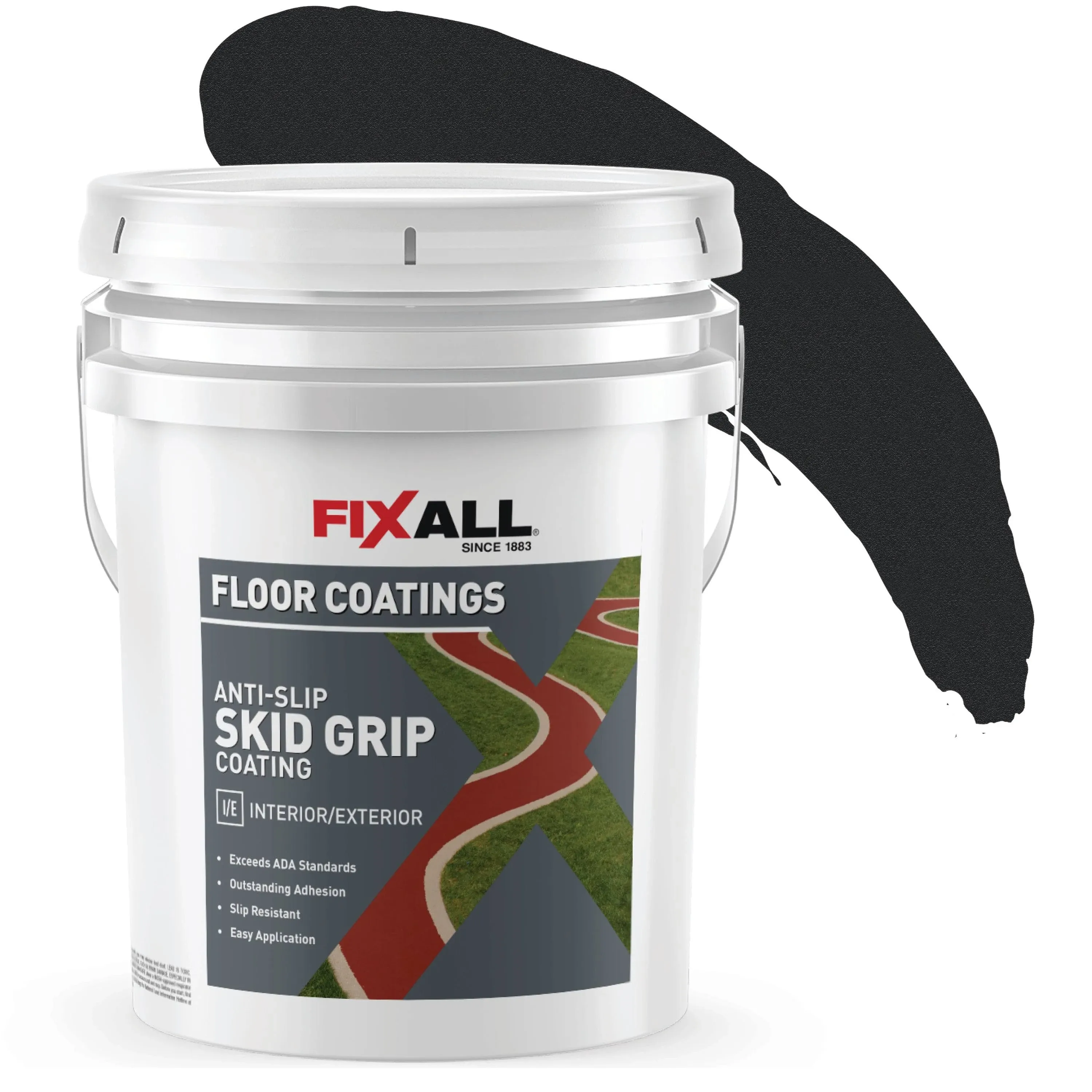 FixAll Skid Grip Jet Flat Interior/Exterior Anti-skid Porch and Floor paint (5-Gallon) Lowes.com