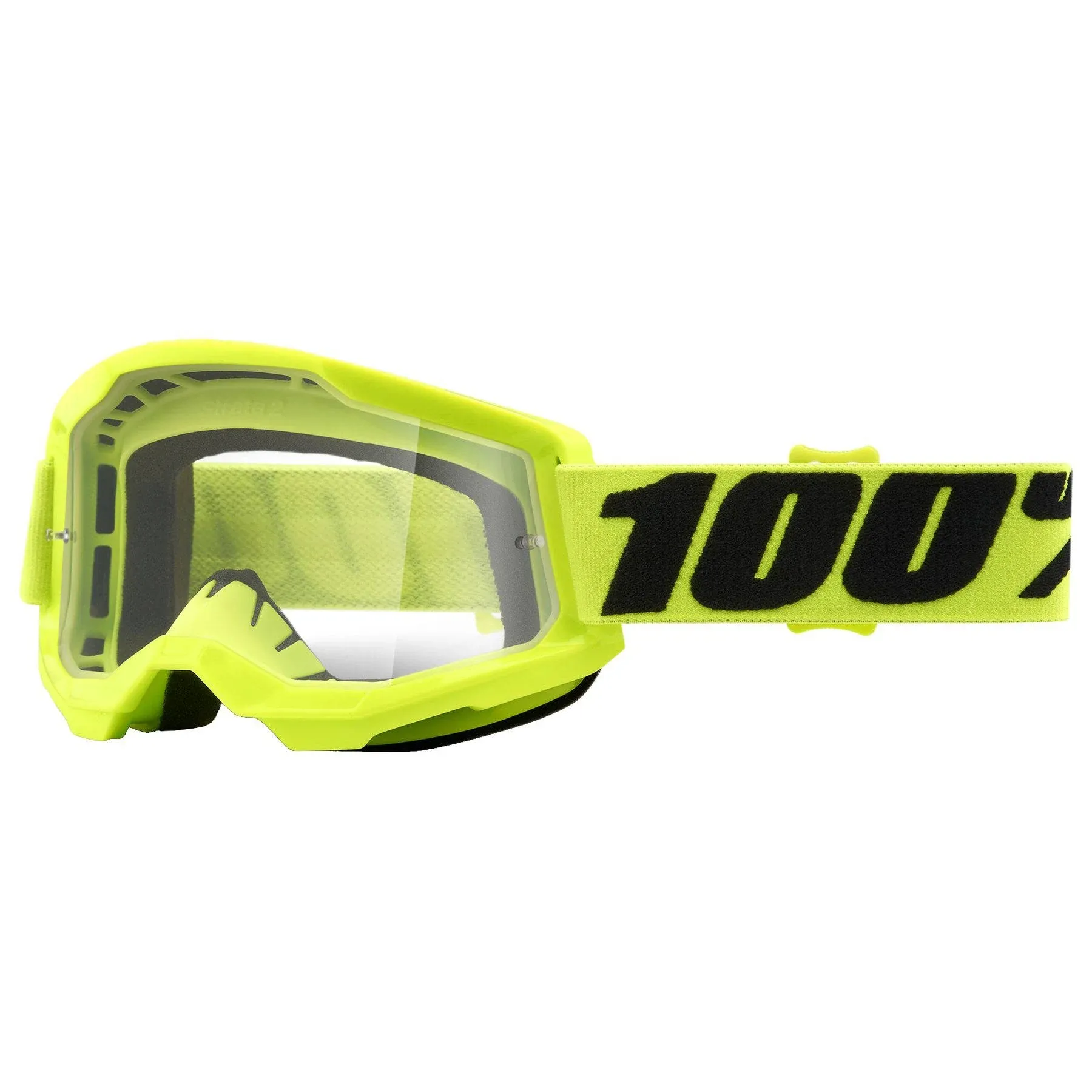 100 Percent - Strata 2 Goggles - Clear Lens - Yellow