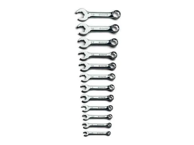 CAPRI TOOLS CP11750-12MSBPK WaveDrive Pro Stubby Combination Wrench Set Regular