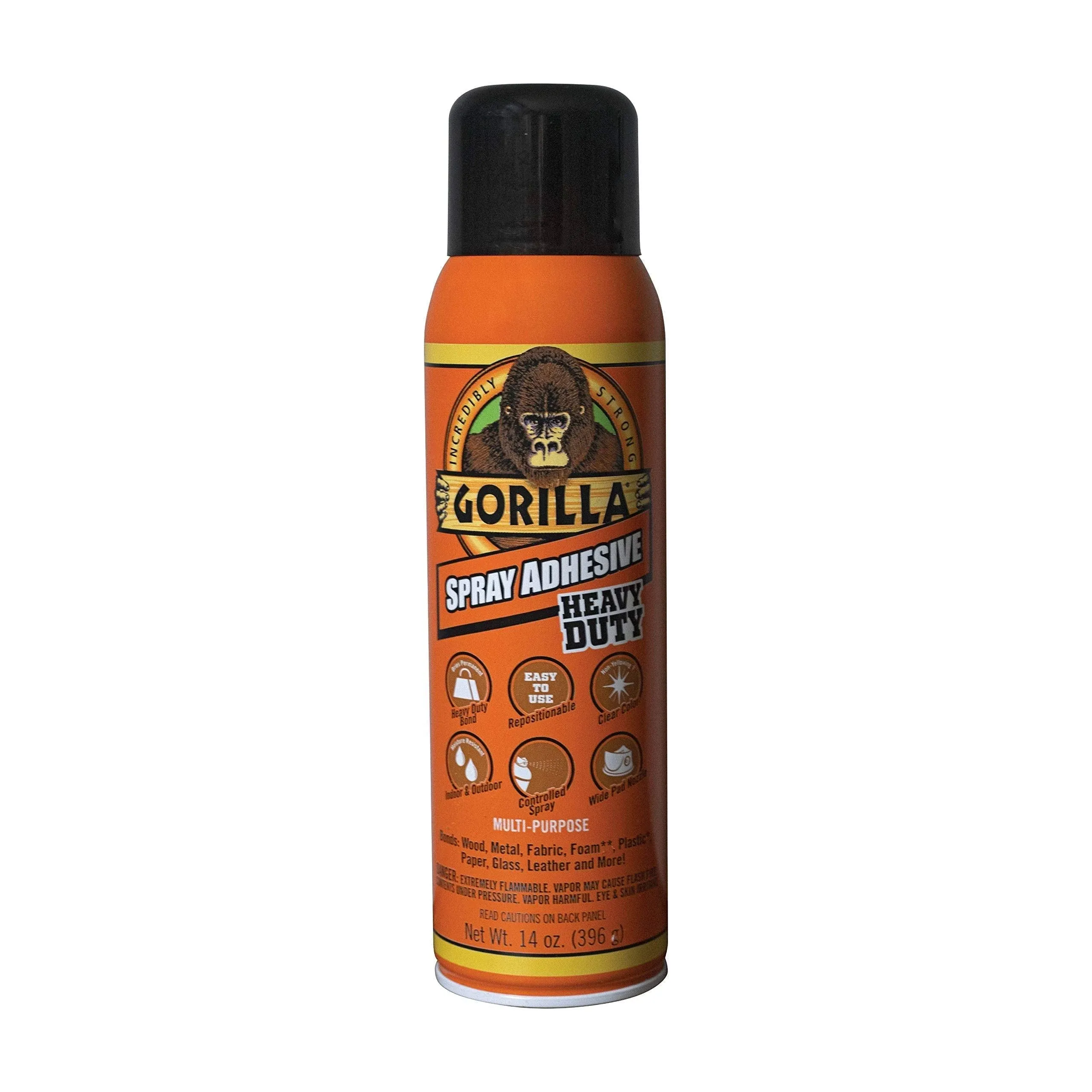 Gorilla Glue 6301502 Spray Adhesive, 14 Fl Oz, Aersol Can, Clear