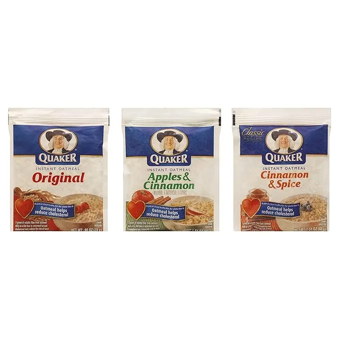 Quaker Oatmeal, Variety, 1.51 Oz., 64/Carton