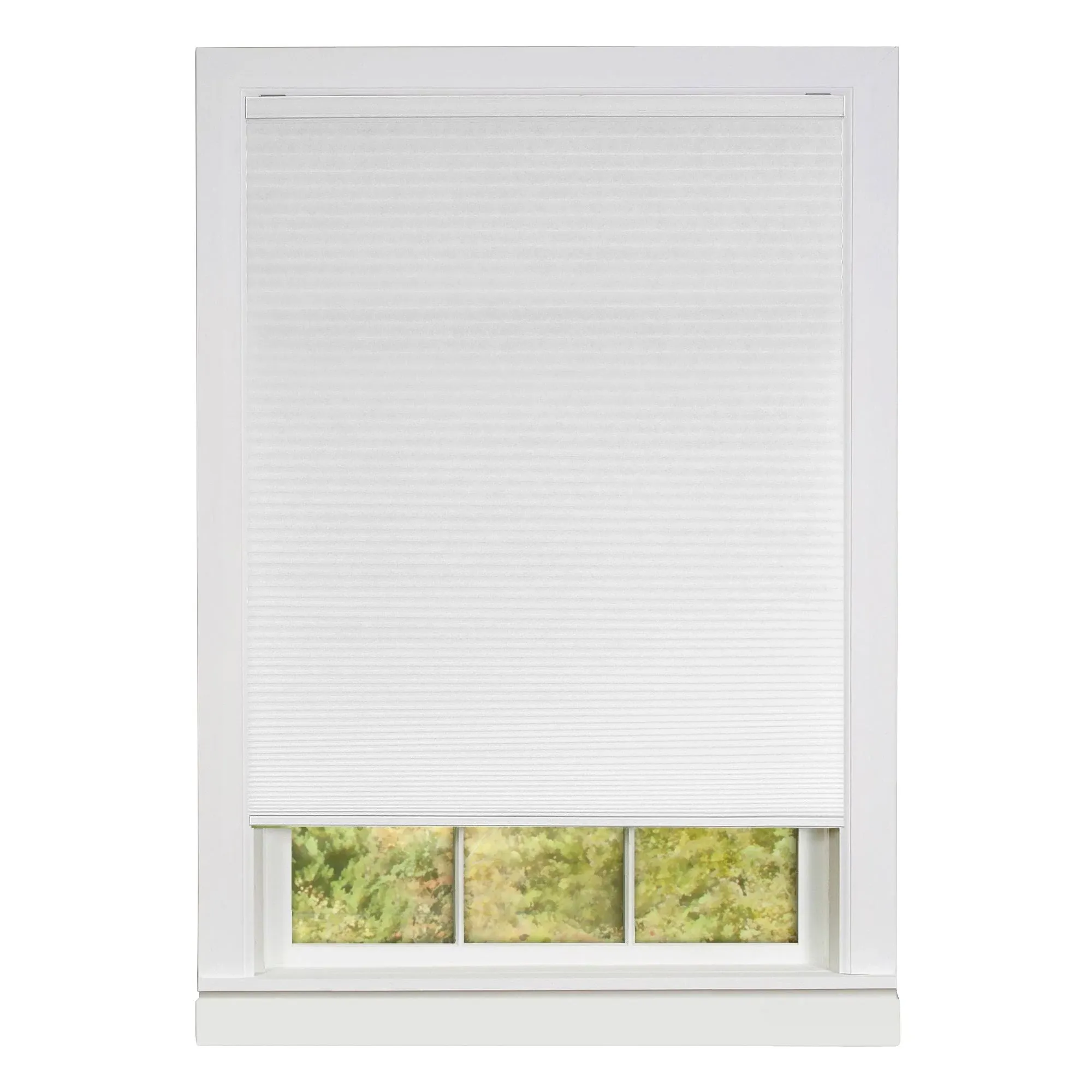 Achim Cordless Honeycomb Cellular Pleated Shade, White