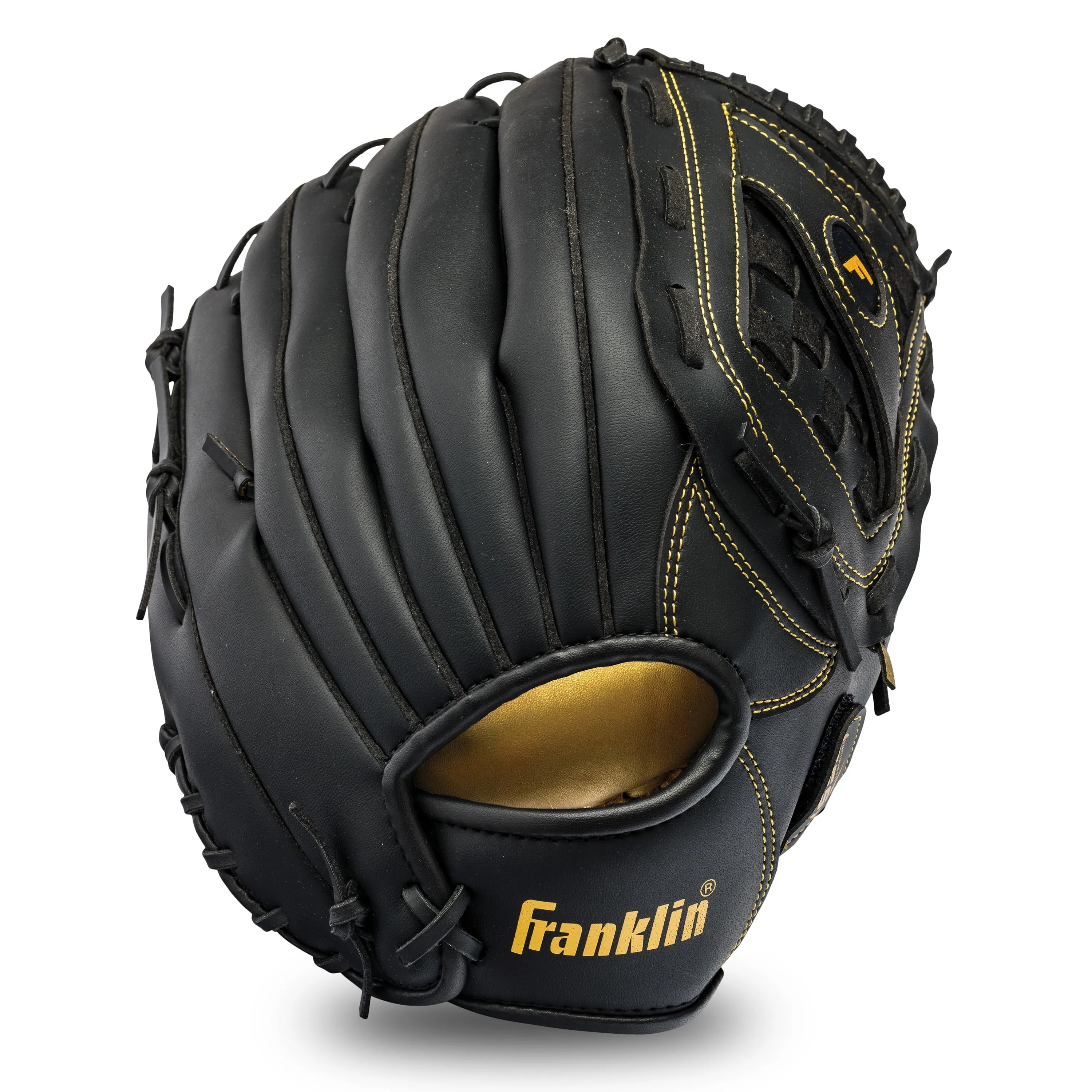 Franklin Sports 14" Field Master Glove, Black/Gold, RHT 22630