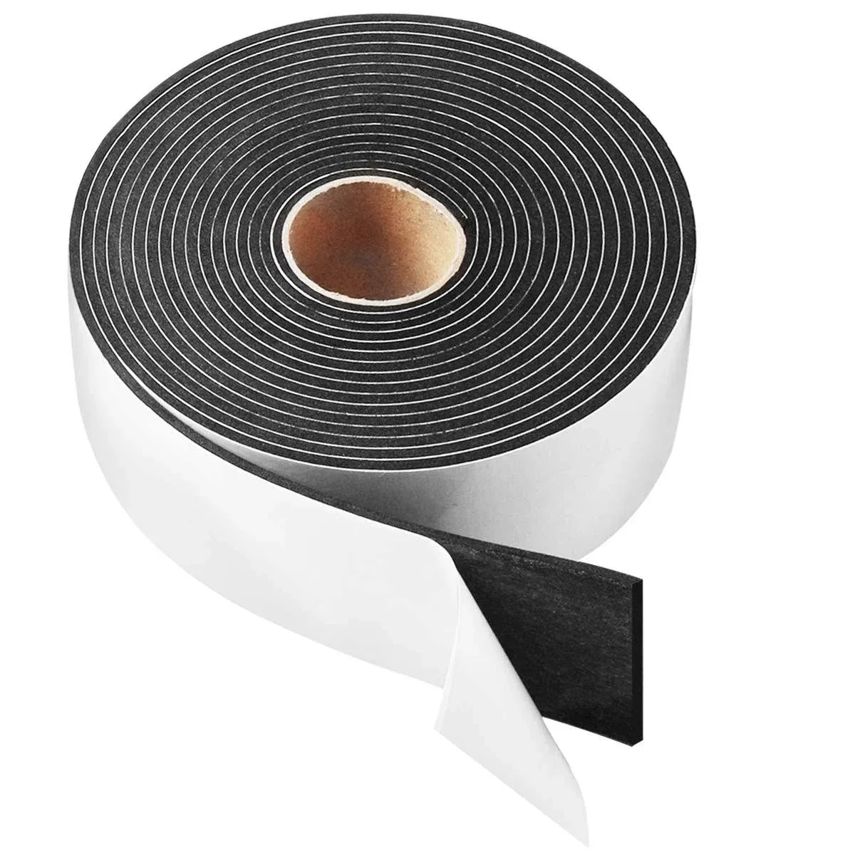 High Density Foam Tape,2 Inch Wide x 1/8 Inch Thick 2&#034;W x 1/8&#034;T x 16FT Black